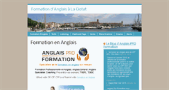 Desktop Screenshot of anglais-formation.net